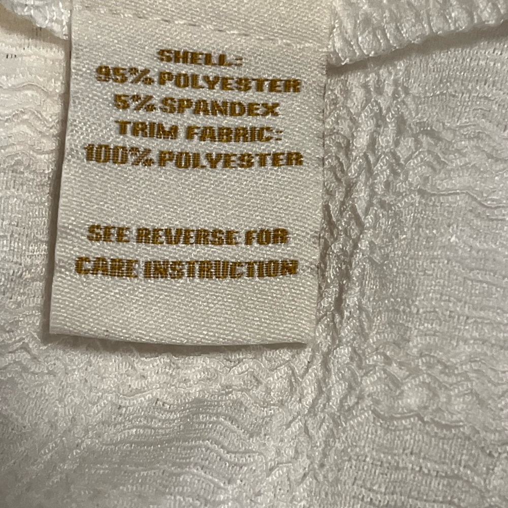 Cocobleu NY Cottagecore Button, Short Sleeve Top, Ruffled Collar, Sz S, White - Picture 9 of 9